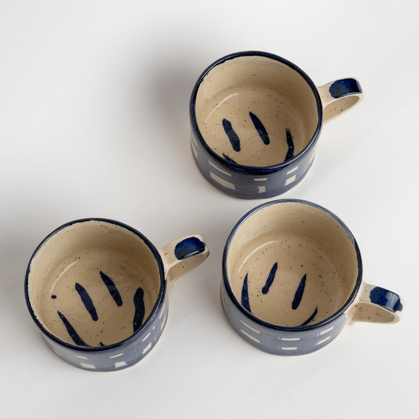 DARK INDIGO CHECK CUP